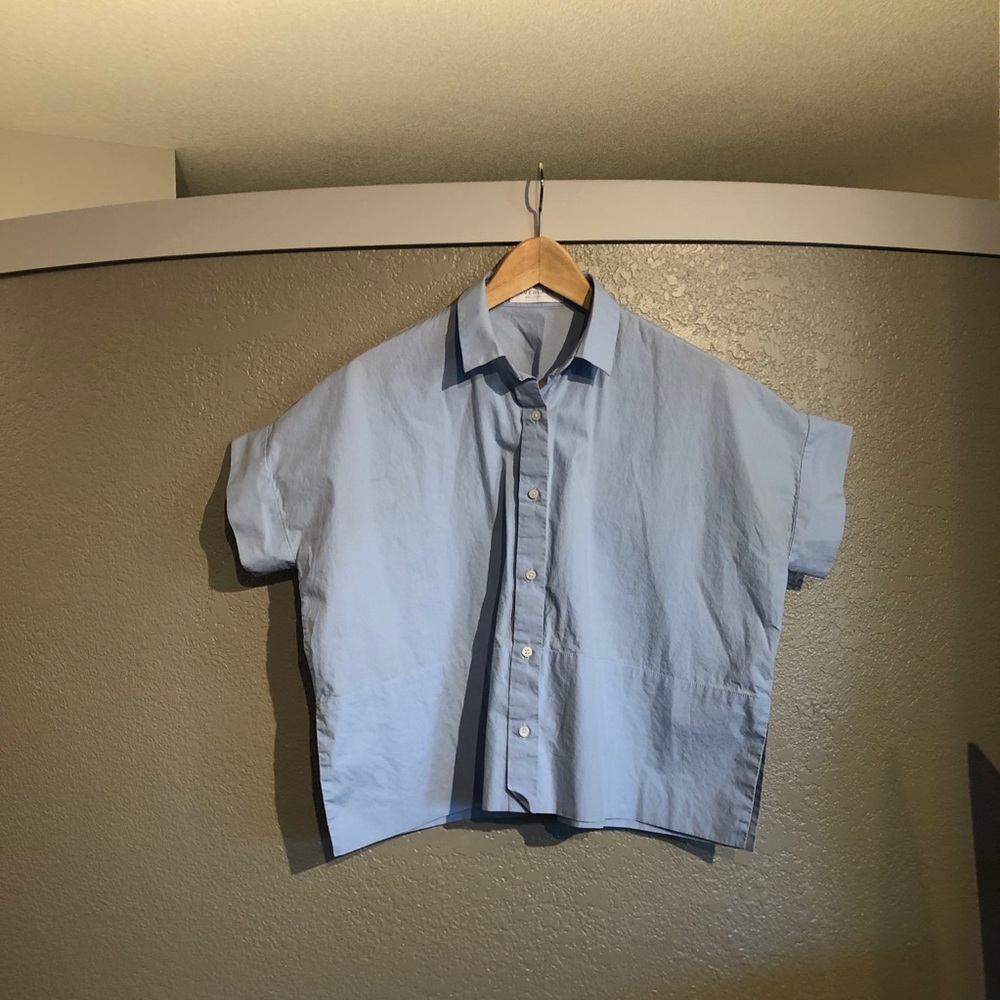 Everlane boxy short sleeve button down